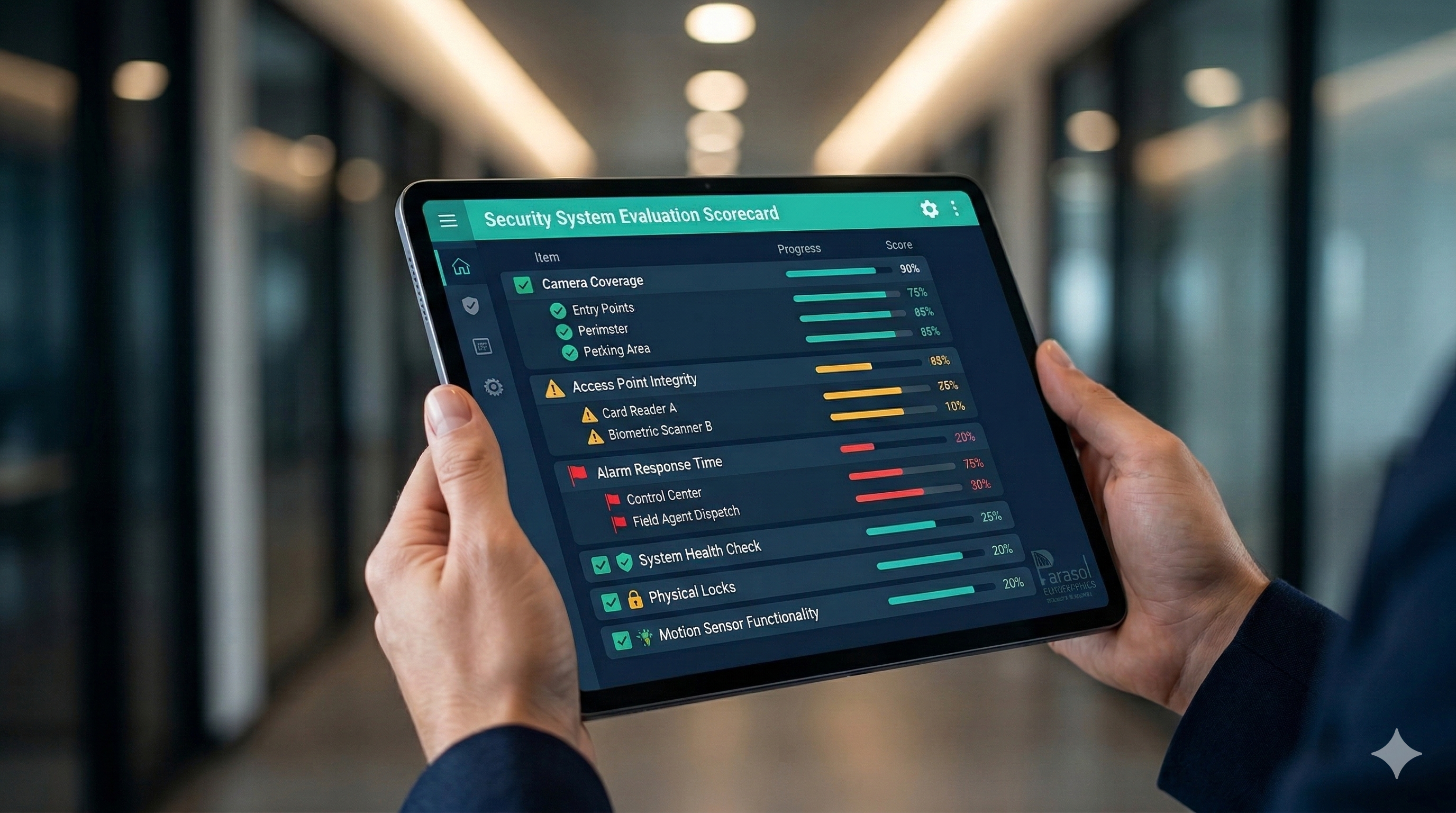 Security system evaluation on-site