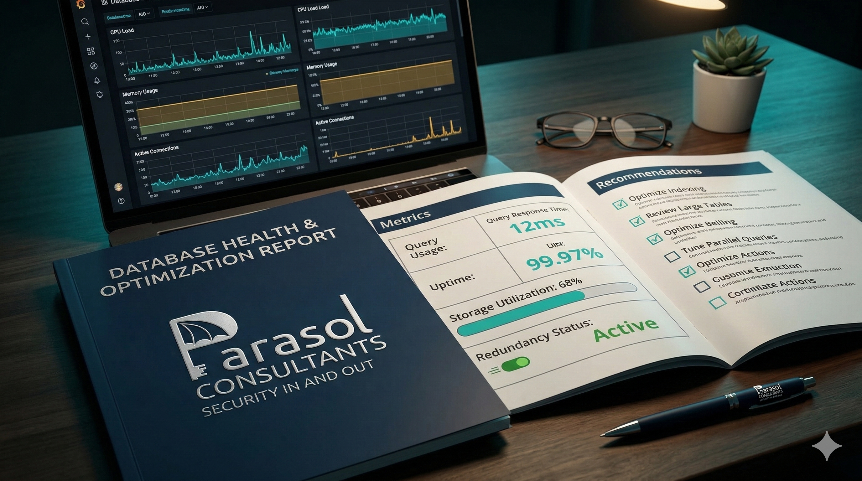 Database health and compliance report