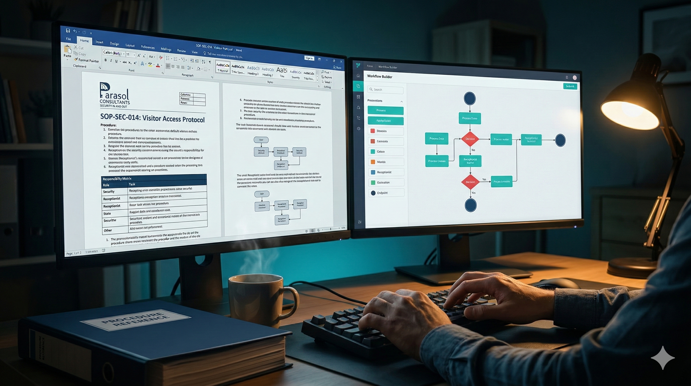 SOP creation and workflow design